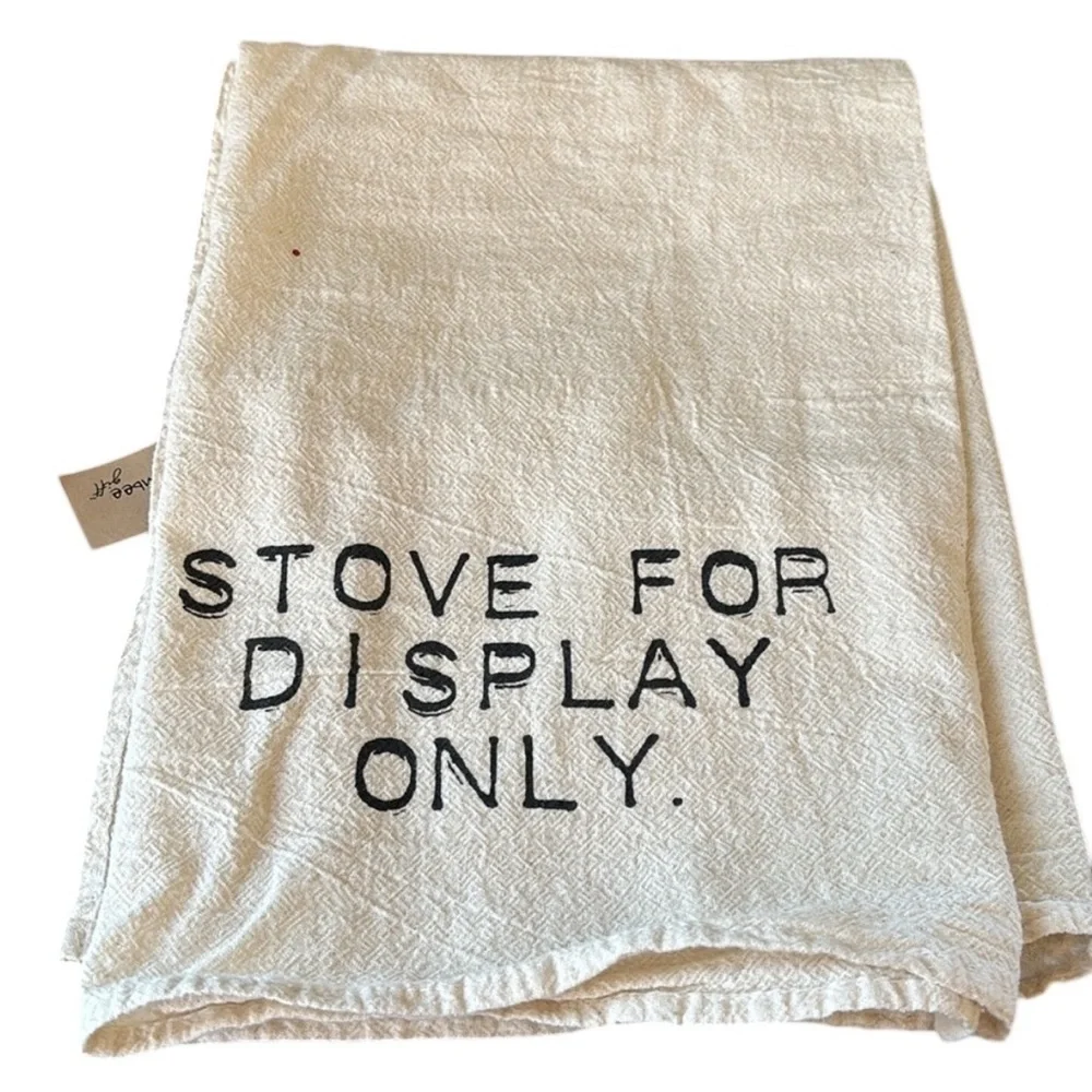 “Stove for Display‎ Only” Novelty Gift Kitchen Tea Towel Dish Towel NWT